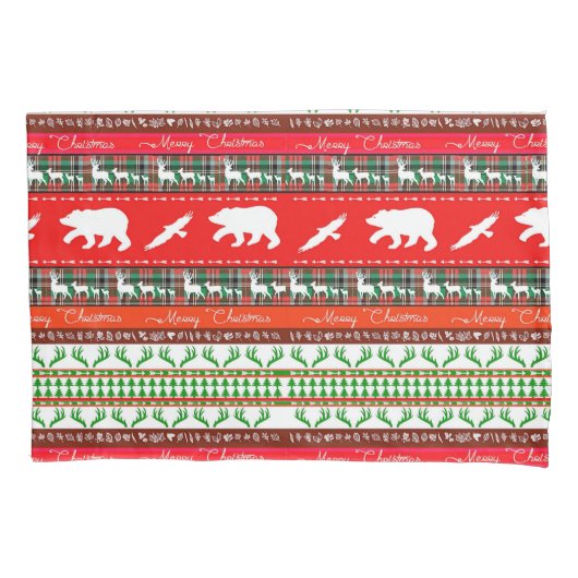 Kerstmis in de bossen kussensloop (Voorkant)