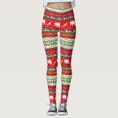 Kerstmis in de bossen leggings (Voorkant)