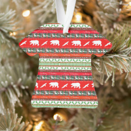 Kerstmis in de bossen ornament