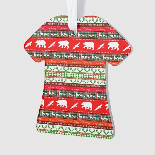 Kerstmis in de bossen ornament (voorkant)