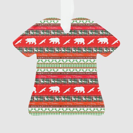 Kerstmis in de bossen ornament (voorkant)