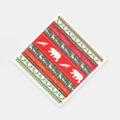 Kerstmis in de bossen servet (Hoek)