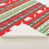 Kerstmis in de bossen sherpa deken (3/4)