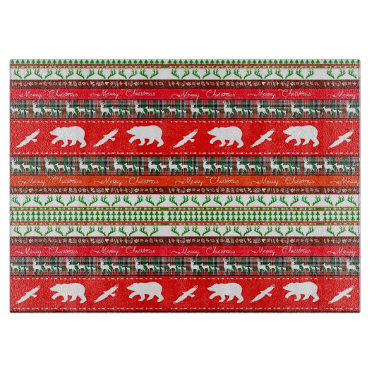 Kerstmis in de bossen snijplank (Voorkant)