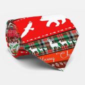 Kerstmis in de bossen stropdas (Opgerold)