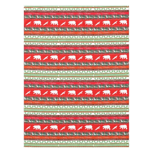 Kerstmis in de bossen tafelkleed (Voorkant)