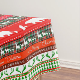 Kerstmis in de bossen tafelkleed