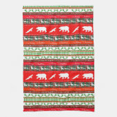 Kerstmis in de bossen theedoek (Verticaal)