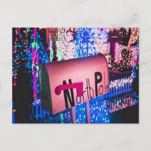 Kerstmis in de brievenbus North Pole Briefkaart