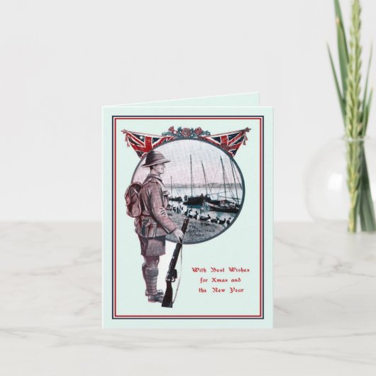 Kerstmis in de Britse militaire geschiedenis Feestdagen Kaart (Voorkant)