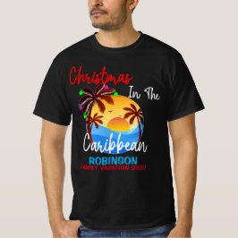 Kerstmis in de Caraïben Colorful Ship Trip T-shirt