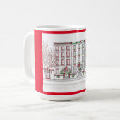 Kerstmis in de City 15oz Coffee-Mok Koffiemok (Voorkant links)