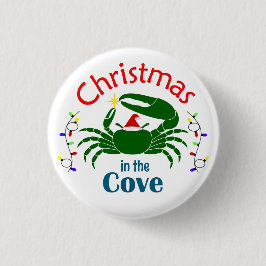 Kerstmis in de Cove Kleine Knop Ronde Button 3,2 Cm