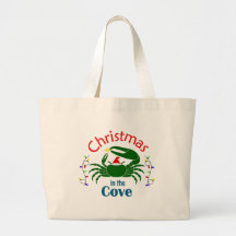 Kerstmis in de Cove Tote Tas (kies een maat)