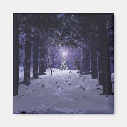 Kerstmis in de dennenmagneet magneet (Voorkant)