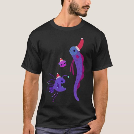 Kerstmis in de diepzee t-shirt (Voorkant)