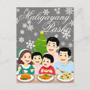 Kerstmis in de Filipijnen Maligayang Pasko '24 Feestdagenkaart