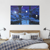 Kerstmis in de Glen Canvas Print (Insitu (Slaapkamer))