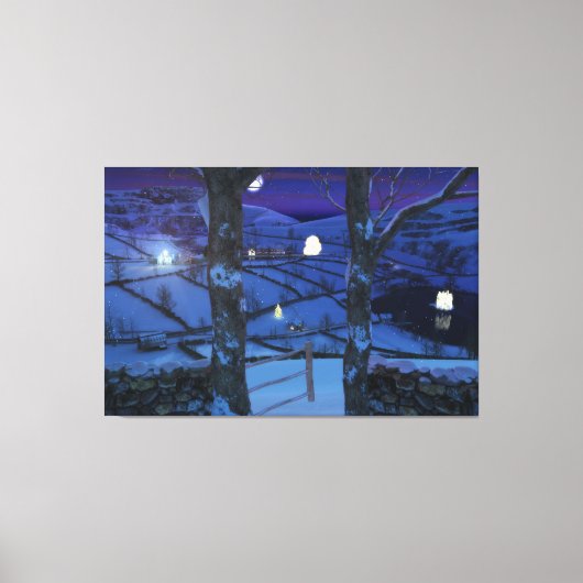 Kerstmis in de Glen Canvas Print (Voorkant)