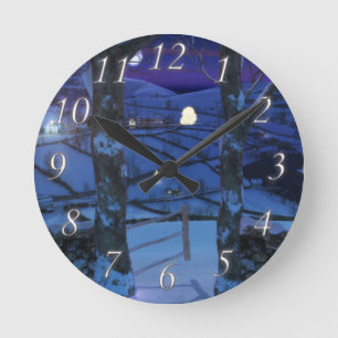 Kerstmis in de Glen Clock Ronde Klok