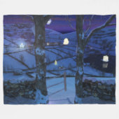 Kerstmis in de Glen Fleece Blanket Deken (Voorkant (Horizontaal))