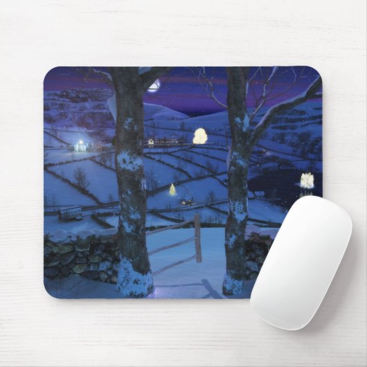 Kerstmis in de Glen Mousepad Muismat (Met muis)