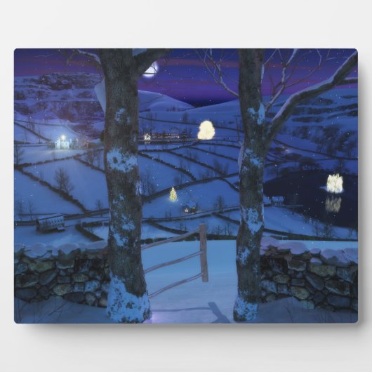 Kerstmis in de Glen Plaque Fotoplaat (Voorkant)