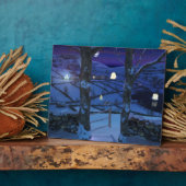 Kerstmis in de Glen Plaque Fotoplaat (Zijkant)