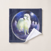 Kerstmis in de Grote Pyreneeën Bad Handdoek (Wasdoekje)