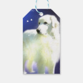 Kerstmis in de Grote Pyreneeën Cadeaulabel (Achterkant)