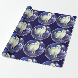 Kerstmis in de Grote Pyreneeën Cadeaupapier