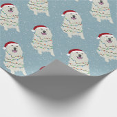 Kerstmis in de Grote Pyreneeën Cadeaupapier (Hoek)