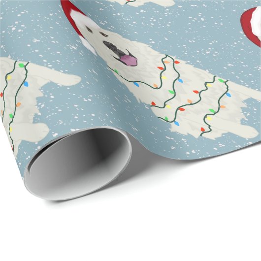 Kerstmis in de Grote Pyreneeën Cadeaupapier (Rol Hoek)