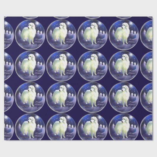 Kerstmis in de Grote Pyreneeën Cadeaupapier (Vlak)