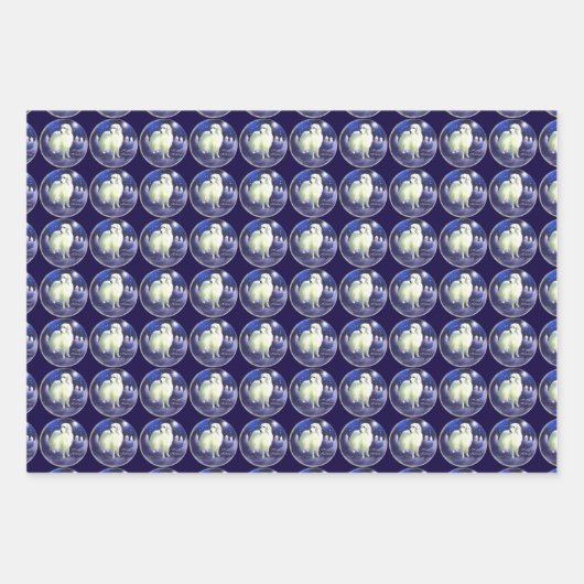 Kerstmis in de Grote Pyreneeën Inpakpapier Vel (Voorkant 3)