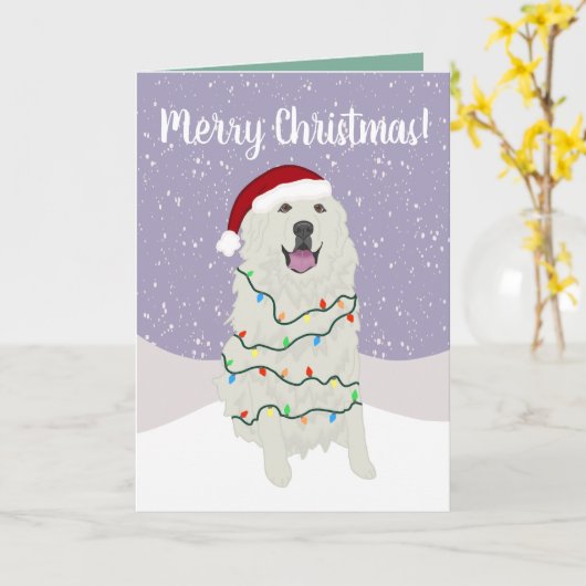 Kerstmis in de Grote Pyreneeën Kaart (Gele Bloem)