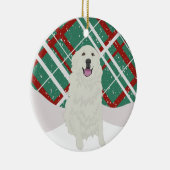 Kerstmis in de Grote Pyreneeën Keramisch Ornament (Rechts)