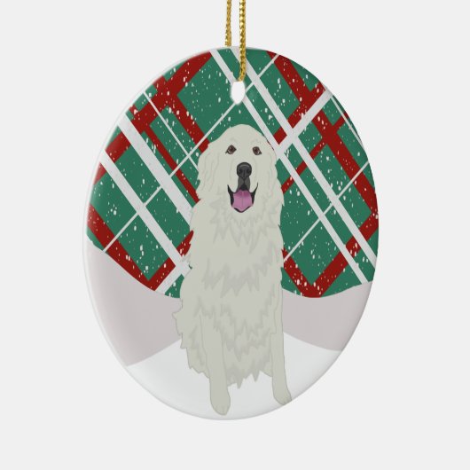 Kerstmis in de Grote Pyreneeën Keramisch Ornament (Rechts)