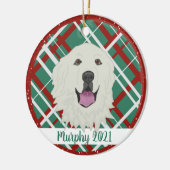 Kerstmis in de Grote Pyreneeën Keramisch Ornament (Links)