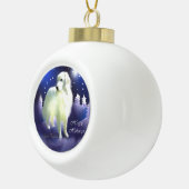 Kerstmis in de Grote Pyreneeën Keramische Bal Ornament (Rechts)