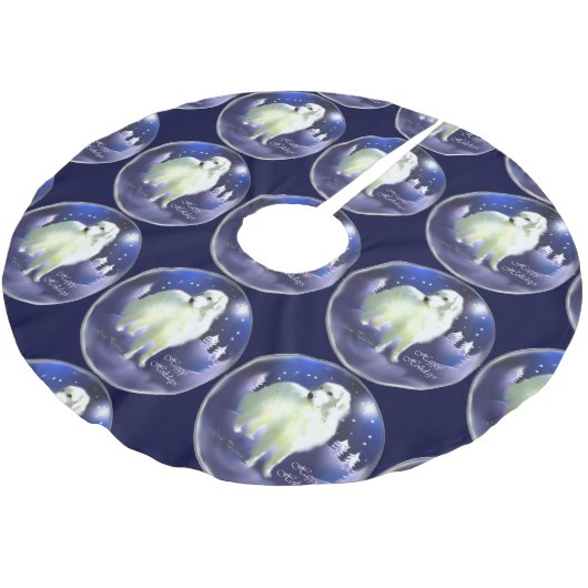 Kerstmis in de Grote Pyreneeën Kerstboom Rok (Gekanteld)