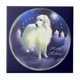 Kerstmis in de Grote Pyreneeën Tegeltje