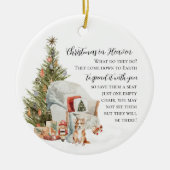 Kerstmis in de hemel | Foto Memorial Keramisch Ornament (Voorkant)