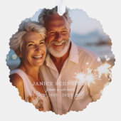 Kerstmis in de hemel | Foto Memorial Ornament Kaart (Achterkant)