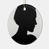 Kerstmis in de hemel herdenkingsornament keramisch ornament (Links)