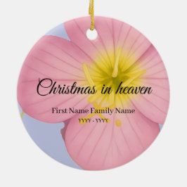 Kerstmis in de hemel herdenkingsornament primula keramisch ornament