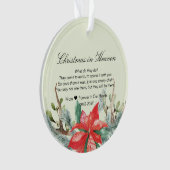 Kerstmis in de Hemel Herinneringssieraad Ornament (voorkant)