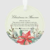 Kerstmis in de Hemel Herinneringssieraad Ornament (achterkant)
