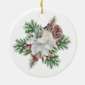 Kerstmis in de hemel Persoonlijk Keramisch Ornament (Achterkant)