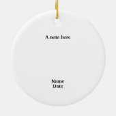 Kerstmis in de hemel Wat doen ze? Keramisch Ornament (Achterkant)